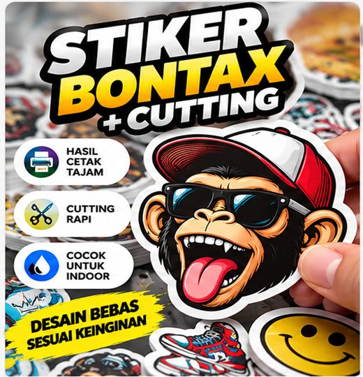 Stiker Bontax + Cutting