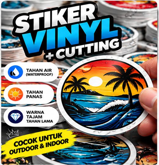 Stiker Vinyl + Cutting